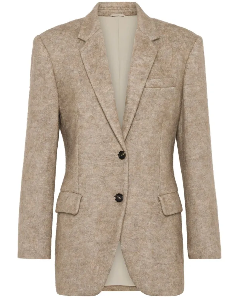Brunello Cucinelli Verzierter Blazer - Nude Nude
