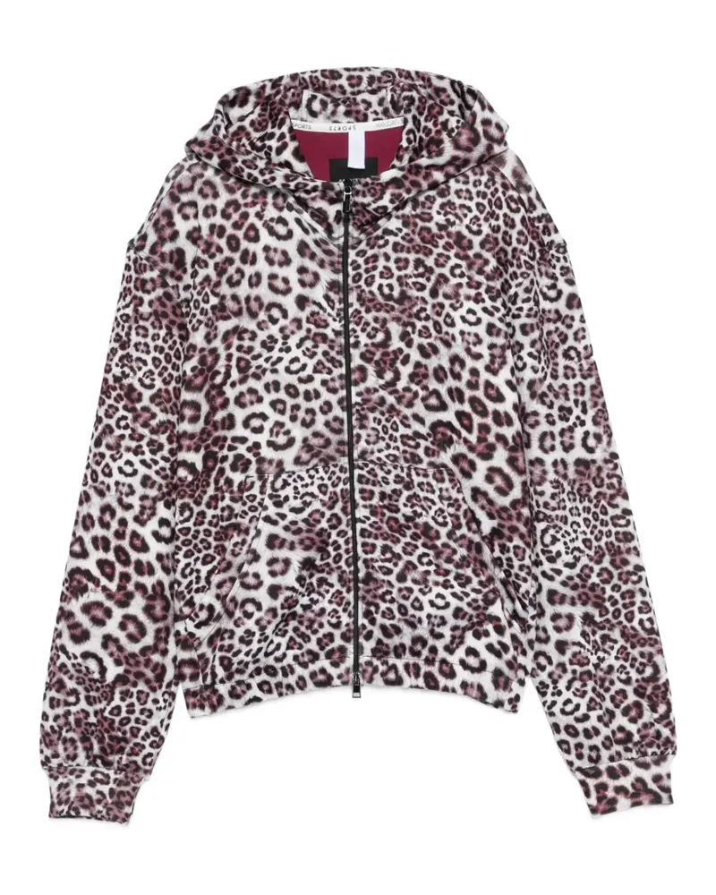 Marc Cain Hoodie mit Leoparden-Print - Grau Grau