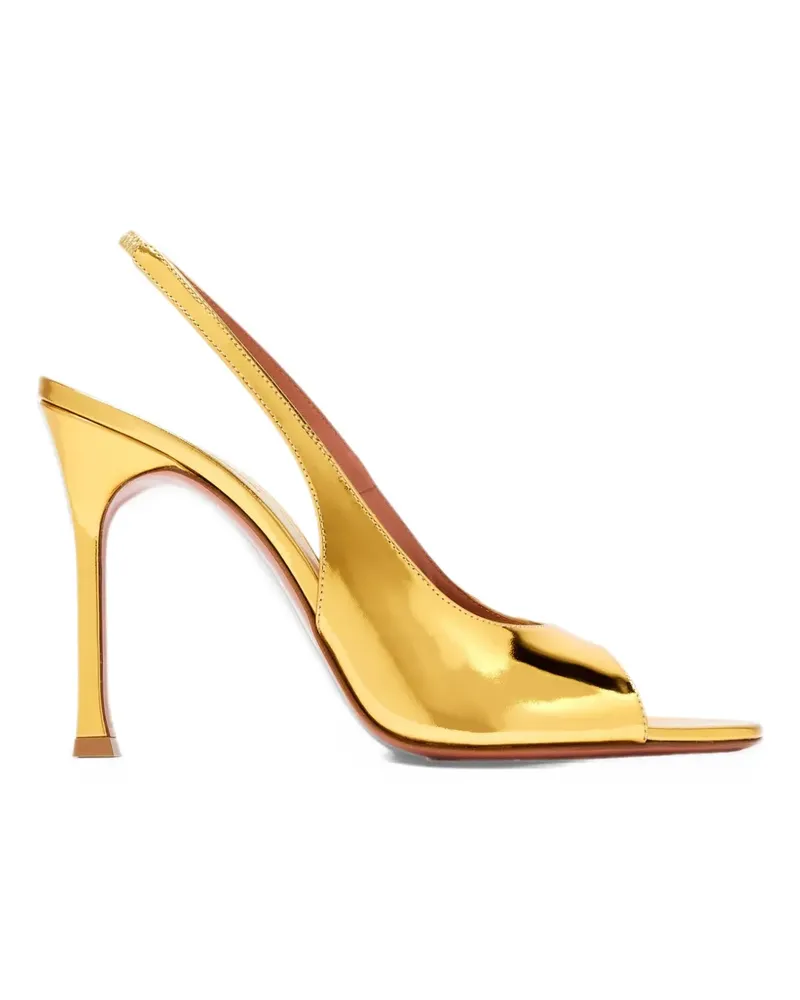 Amina Muaddi Alexa slingback sandals - Gold Gold