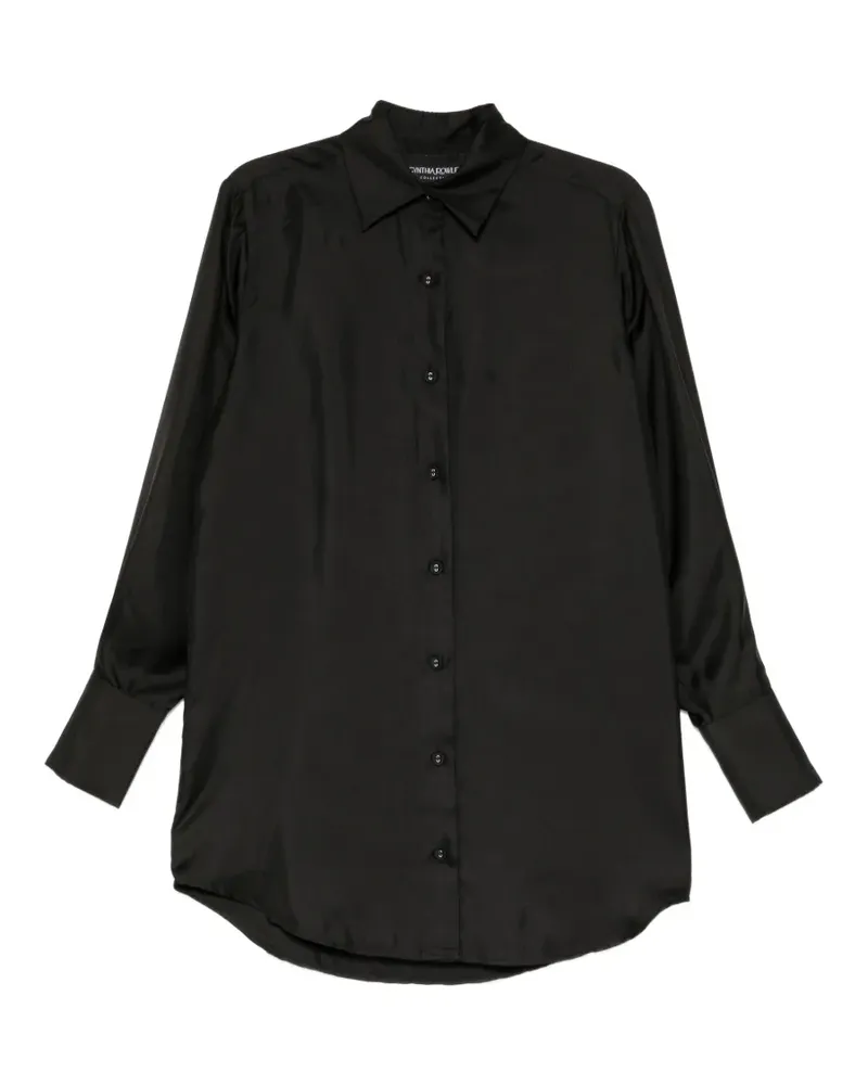 Cynthia Rowley Collectible Hemdkleid aus Seide - Schwarz Schwarz
