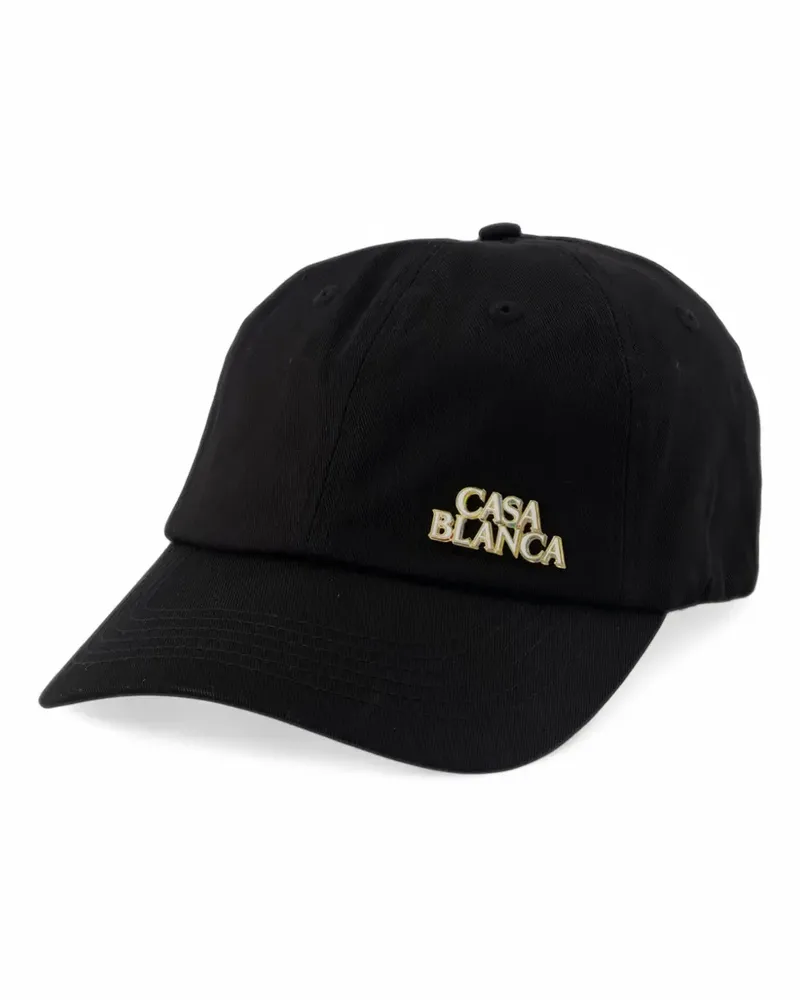 Casablanca Paris black stacked logo rivet cap - Schwarz Schwarz
