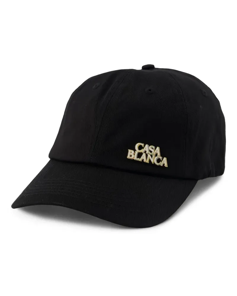 Casablanca Paris Baseballkappe mit Logo - Schwarz Schwarz