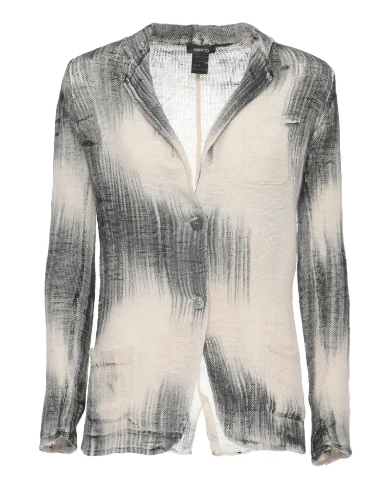 Avant Toi long-sleeve buttoned blazer - Weiß Weiß