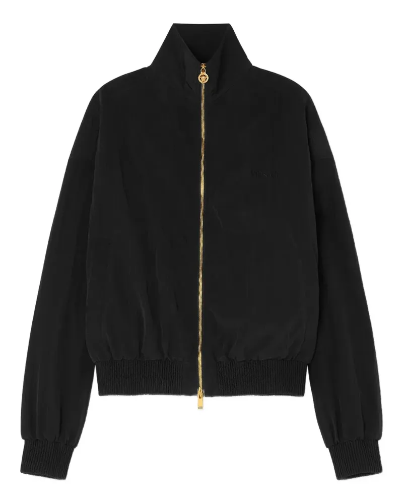 Versace Bomberjacke mit gerippten Bündchen - Schwarz Schwarz