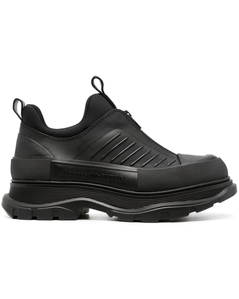 Alexander McQueen Sneakers mit Reißverschluss - Schwarz Schwarz