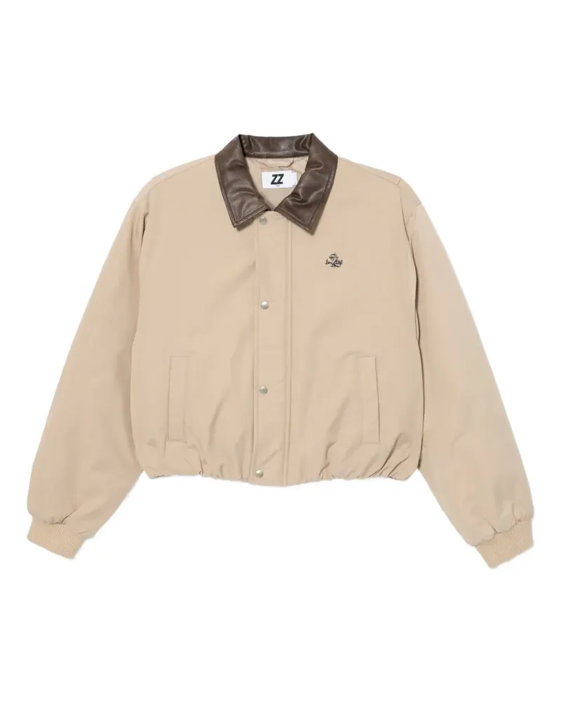 Izzue Gesteppte Jacke mit Logo - Nude Nude