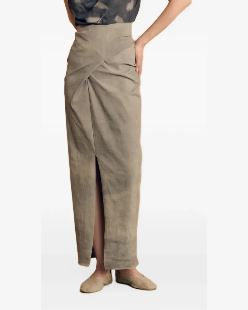 Cortana Ryo wrap maxi skirt - Grau Grau