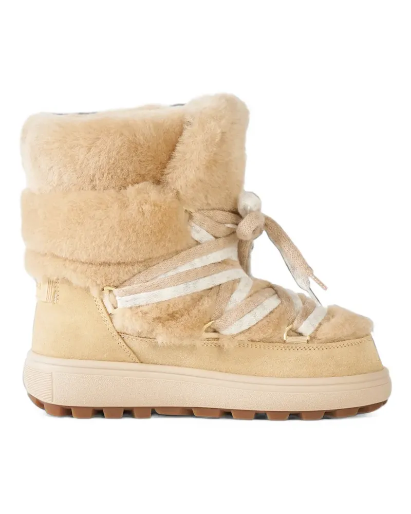 Bogner Chamonix Schneestiefel mit Shearling - Nude Nude