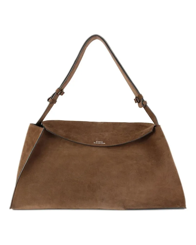 Studio Nicholson The Folded Schultertasche - Braun Braun