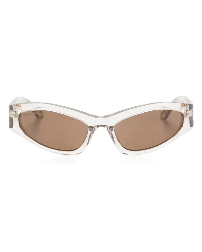 Balenciaga Ergonomische Sonnenbrille - Braun Braun