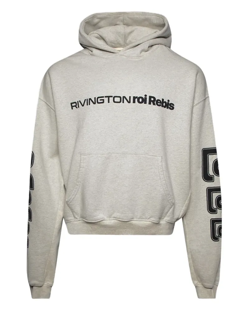 RRR123 Metanoia Uso Cva logo-print hoodie - Grau Grau
