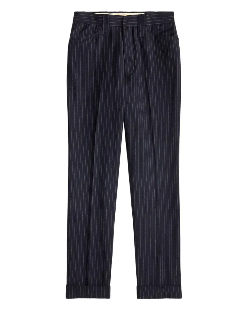 Ralph Lauren Umschlag-Hose mit Nadelstreifen - Blau Blau