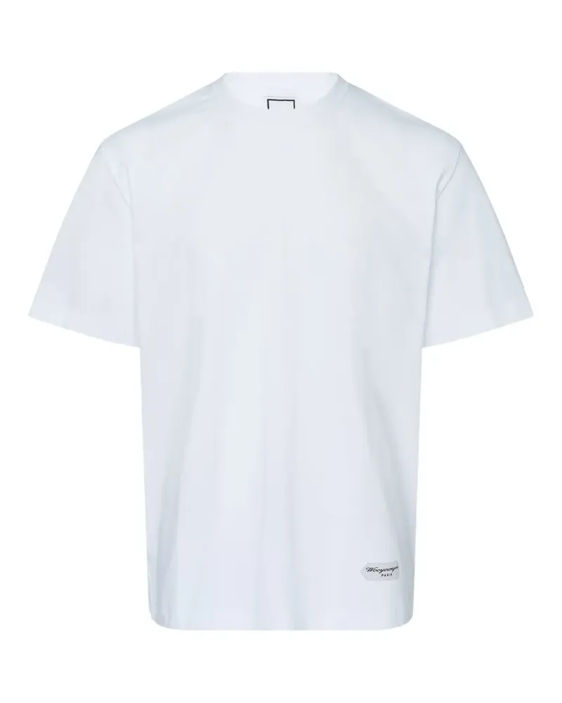 Wooyoungmi T-Shirt mit Logo-Patch - Weiß Weiß