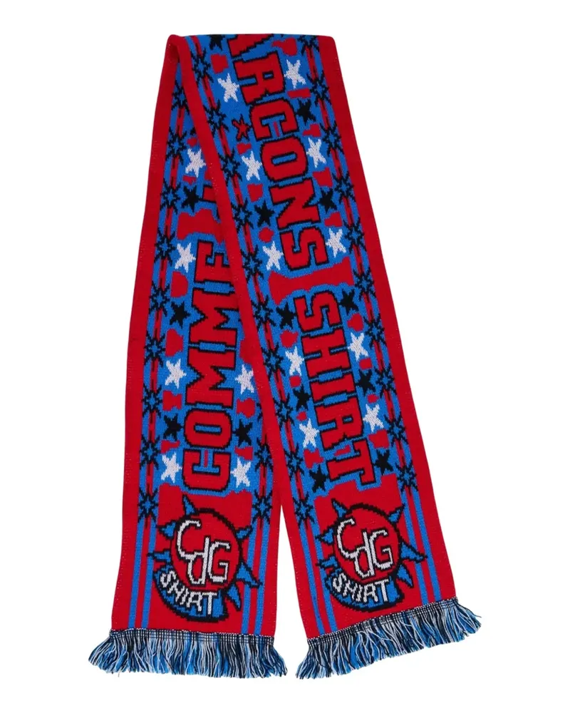 Comme des Garçons fringed football scarf - Rot Rot