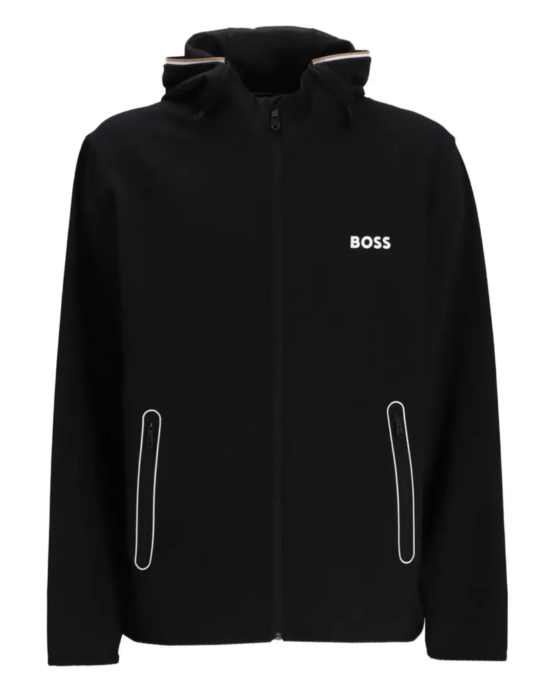 HUGO BOSS Sportjacke mit Kapuze - Schwarz Schwarz