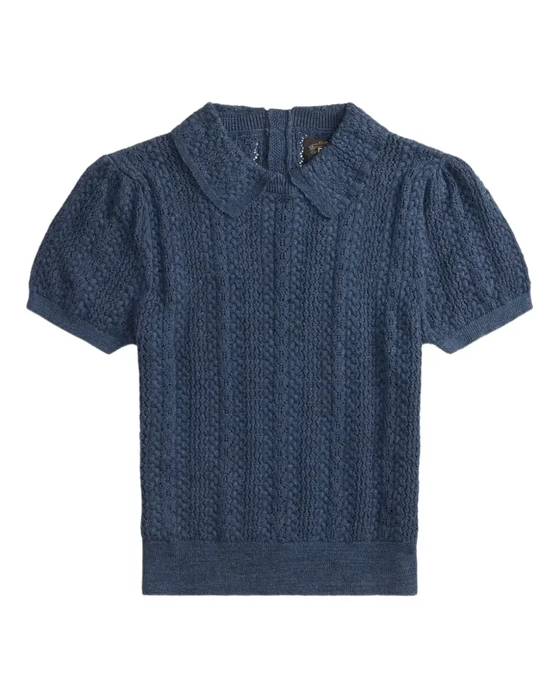 Ralph Lauren Pullover mit Zopfmuster-Print - Blau Blau