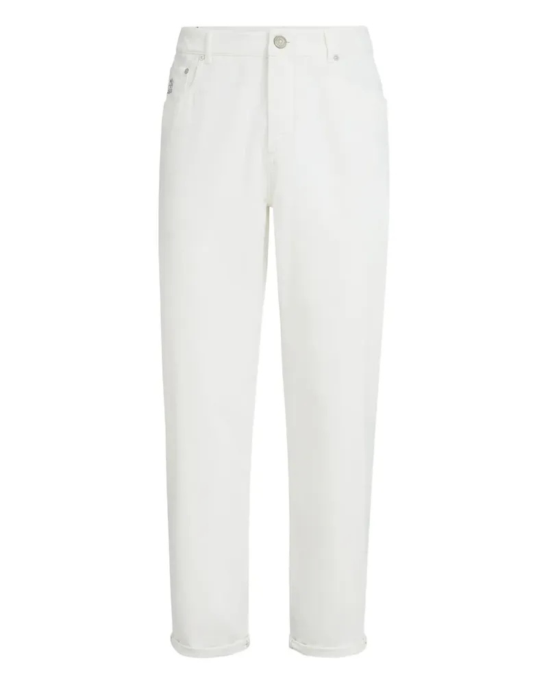 Brunello Cucinelli Five-Pocket-Jeans - Weiß Weiß