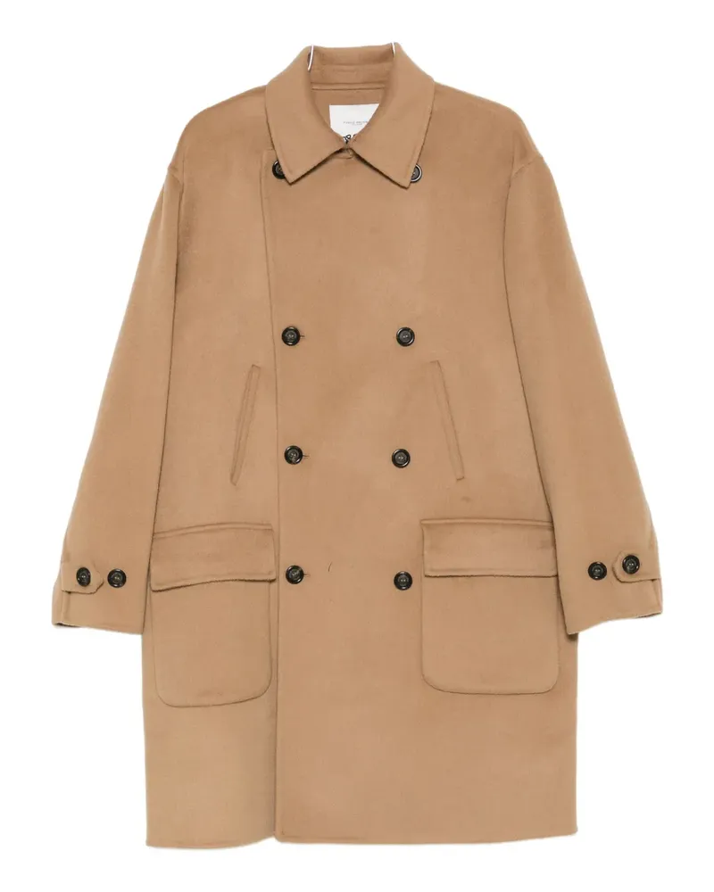 Paolo Pecora Milano double-breasted coat - Braun Braun