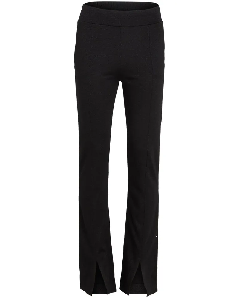 Karl Lagerfeld Hose mit hohem Bund - Schwarz Schwarz