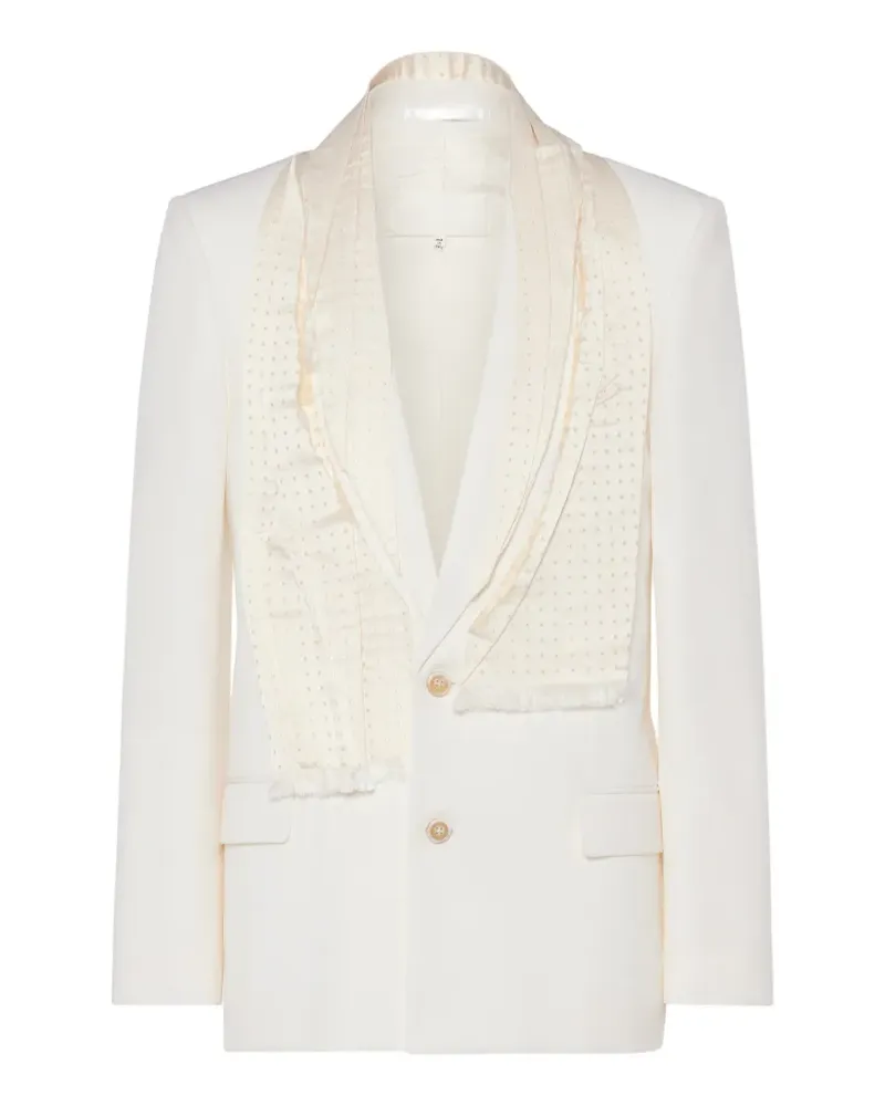 Maison Margiela Sakko mit Schal - Weiß Weiß