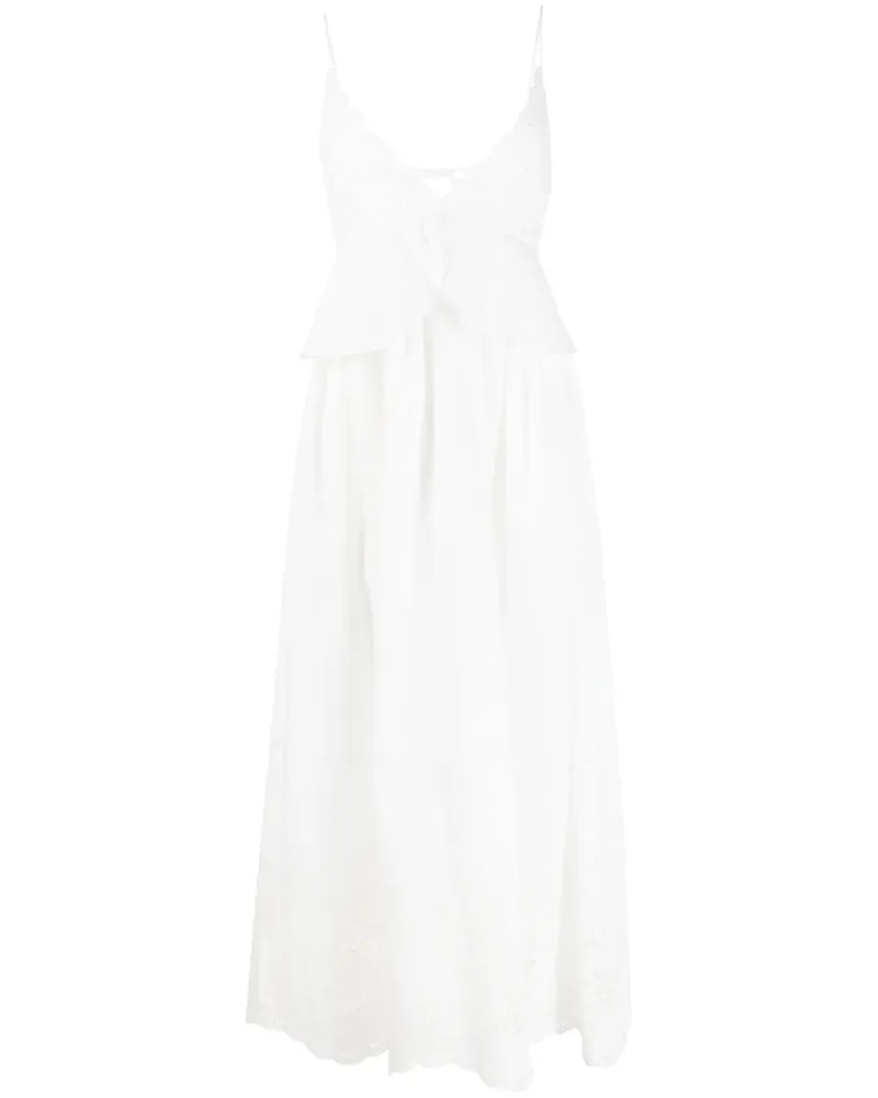 Stella McCartney Kleid mit Lochstickerei - Weiß Weiß