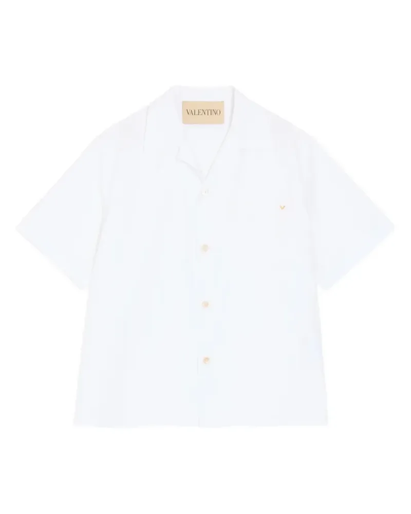 Valentino Garavani Bowlinghemd mit VGold - Weiß Weiß