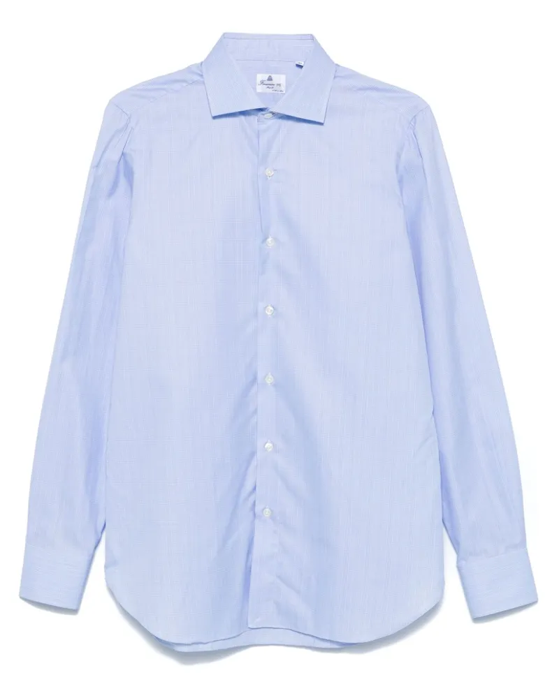 Finamore 1925 Hemd mit Karomuster - Blau Blau