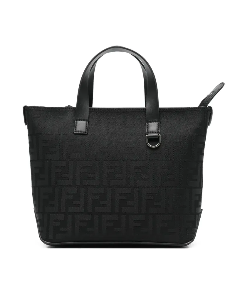 Fendi Handtasche mit Monogrammmuster - Schwarz Schwarz