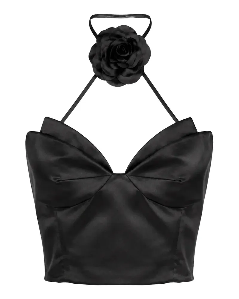 Philipp Plein Neckholder-Top - Schwarz Schwarz