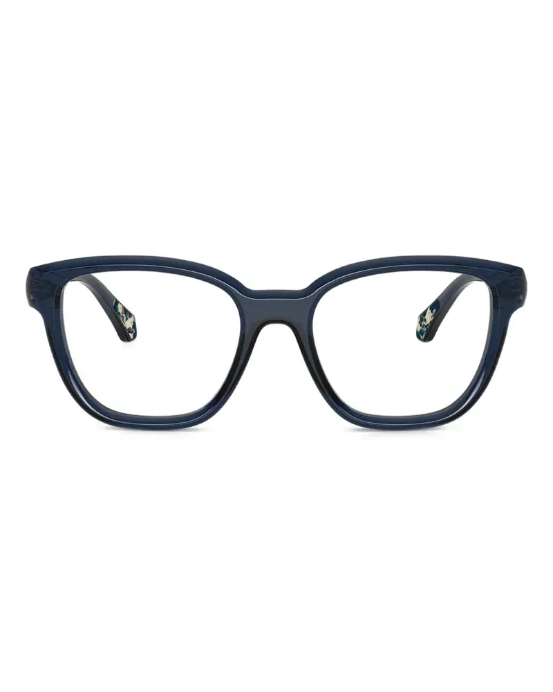 Moncler Brille mit ovalem Gestell - Blau Blau