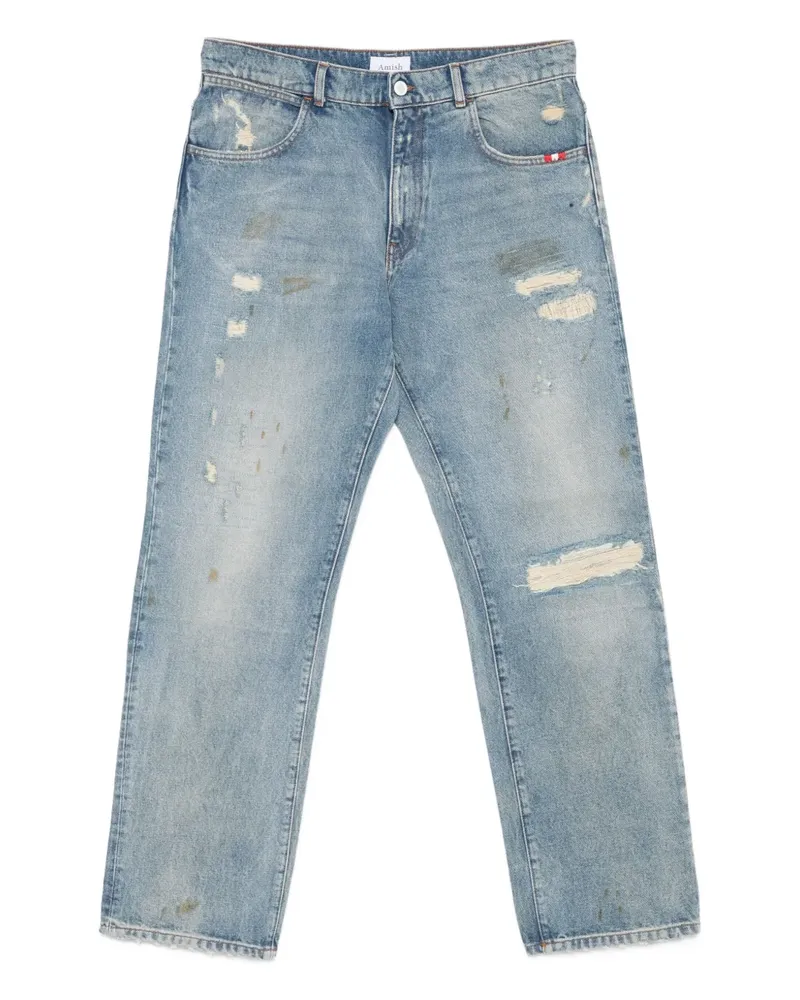 Amish distressed jeans - Blau Blau