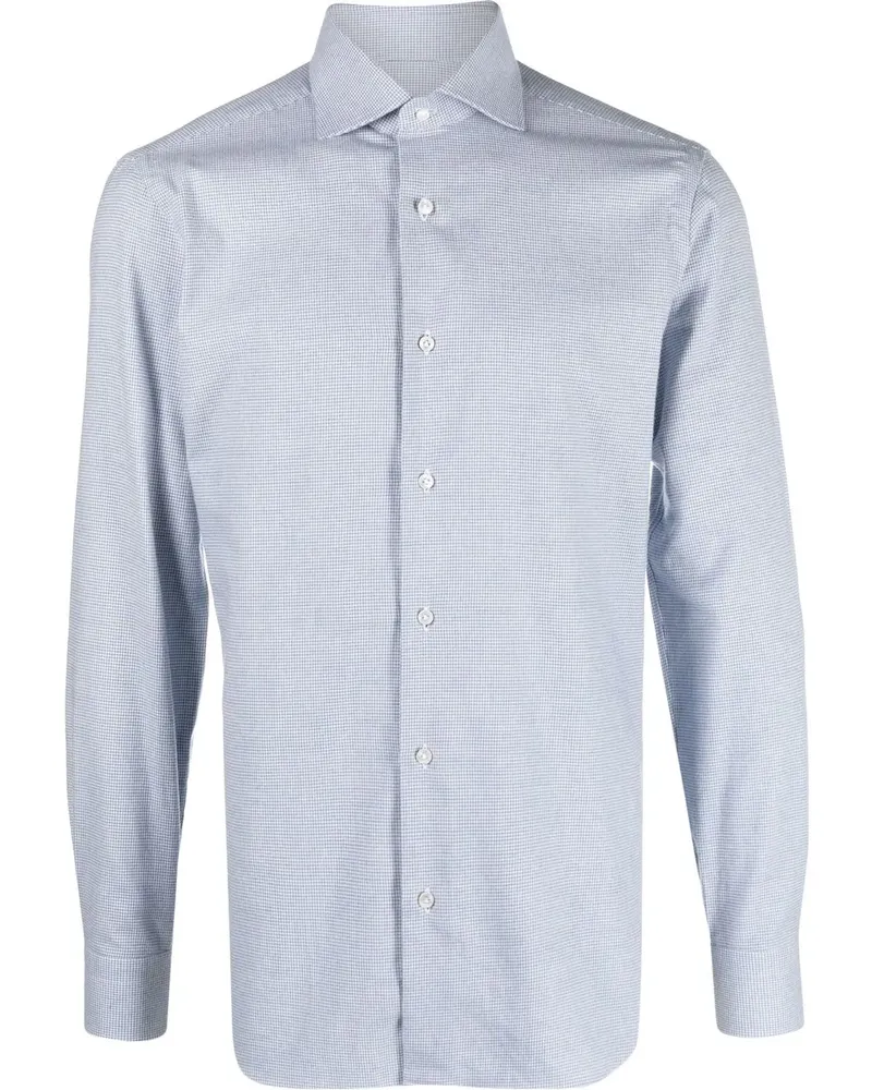 BARBA Kariertes Hemd - Blau Blau