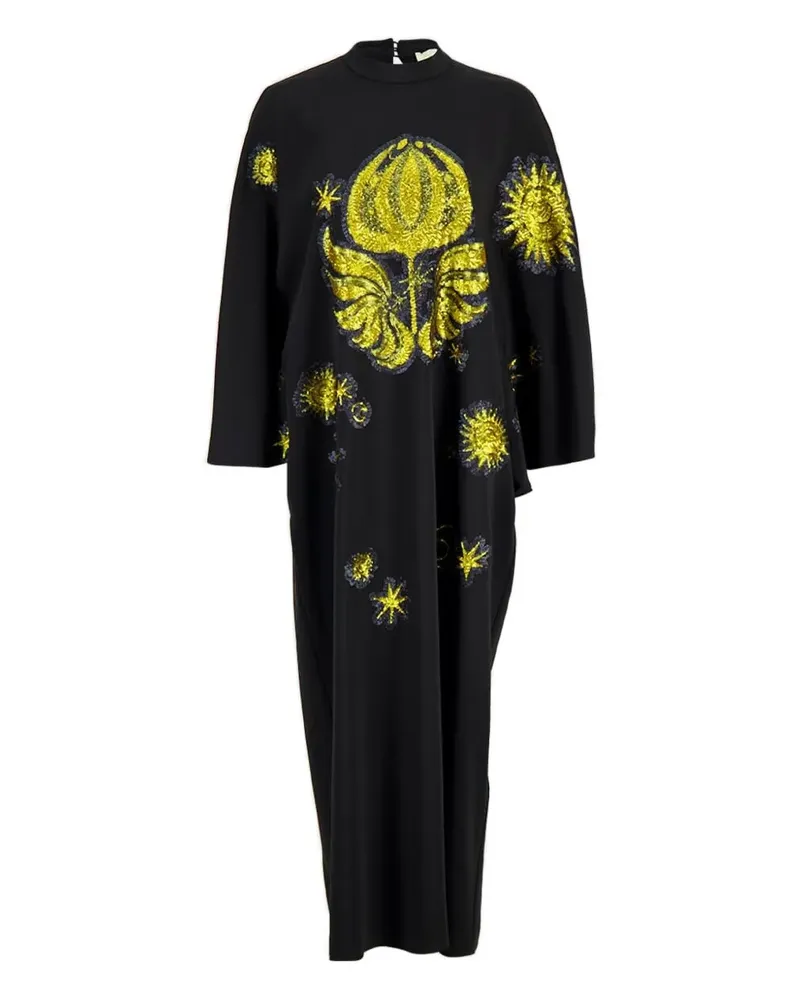 PAULA Areta Kleid mit Paillettenstickerei - Schwarz Schwarz