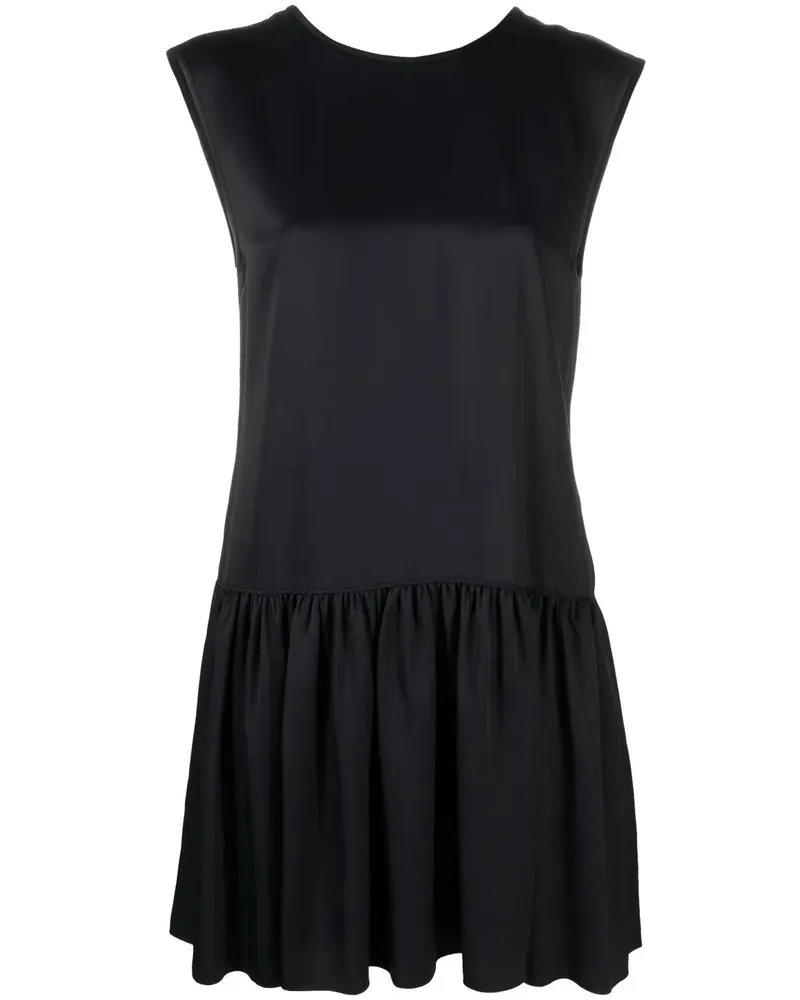 Lanvin Minikleid mit rundem Ausschnitt - Schwarz Schwarz