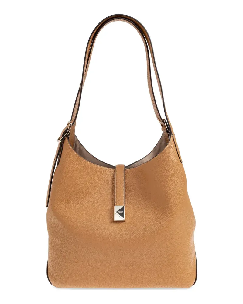 Kate Spade large Deco grained leather shoulder bag - Braun Braun