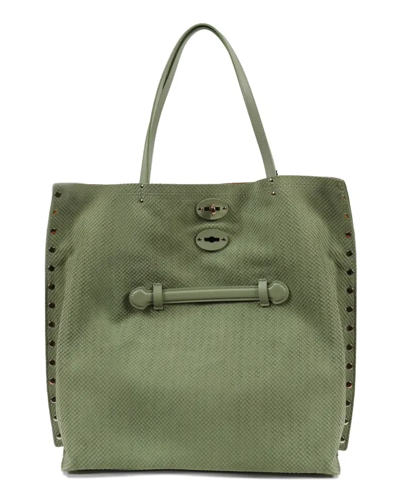 Zanellato A' SPASSO® Tote Bag mit Nieten - Grün Grün
