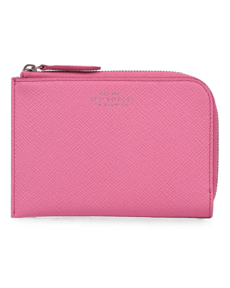 Smythson Kleines Portemonnaie mit Reißverschluss - Rosa Rosa