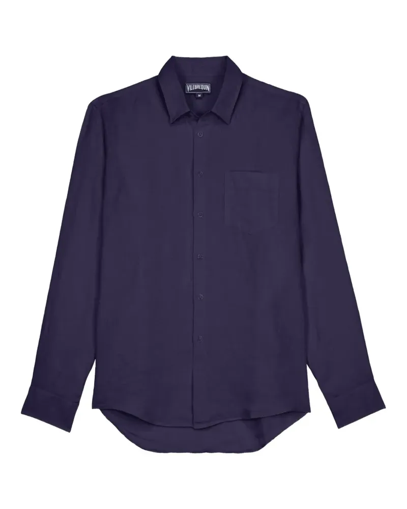 Vilebrequin plain linen shirt - Blau Blau