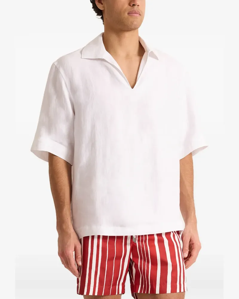 Orlebar Brown Vincent linen T-shirt - Weiß Weiß