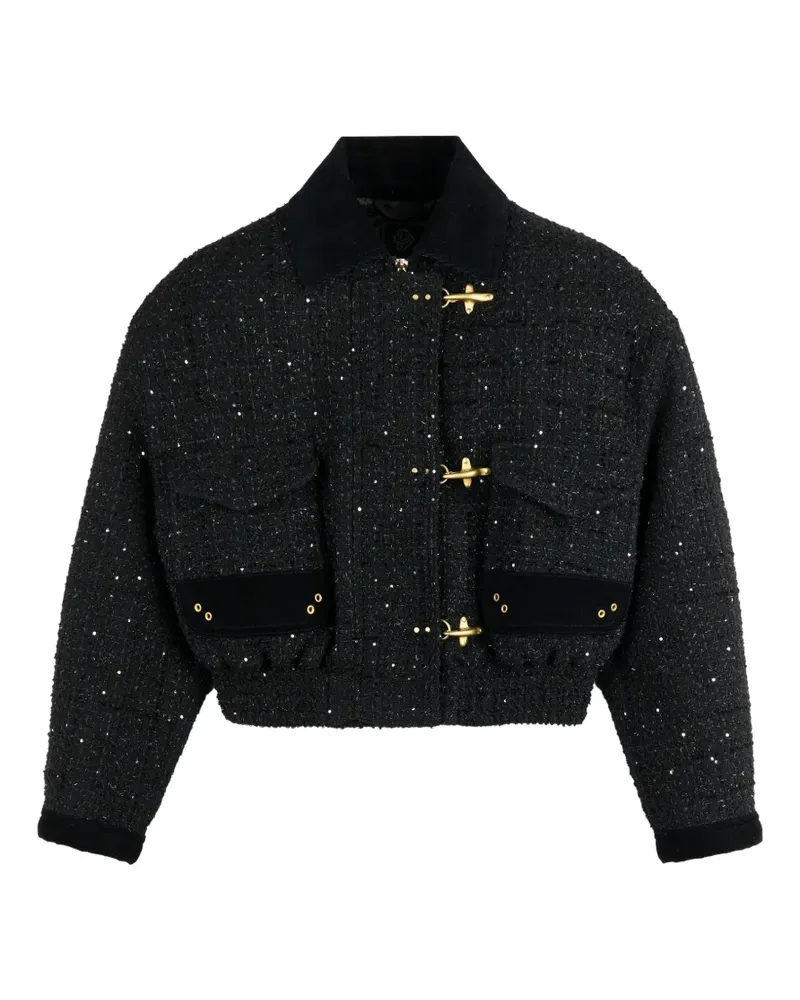 Fay 3-Ganci Jacke mit Pailletten - Schwarz Schwarz