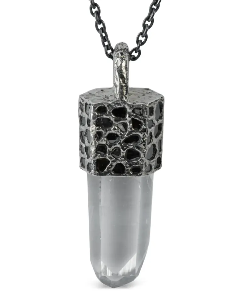 Parts Of Four Talisman Halskette mit Pavéfassung - Silber Silber