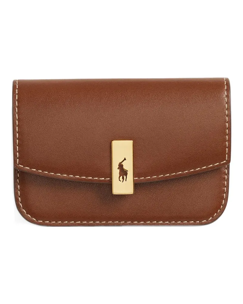 Ralph Lauren Portemonnaie mit Logo-Schild - Braun Braun