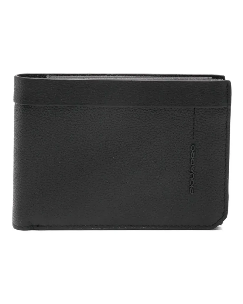 Piquadro Klassisches Portemonnaie - Schwarz Schwarz