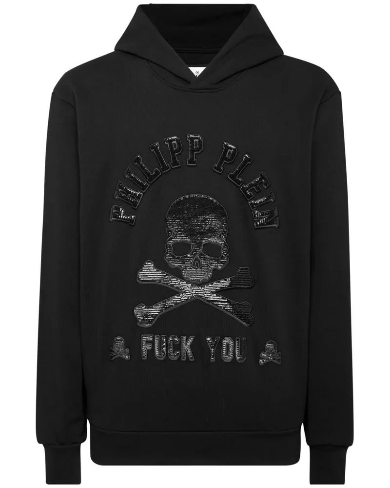 Philipp Plein Hoodie mit Totenkopf-Print - Schwarz Schwarz