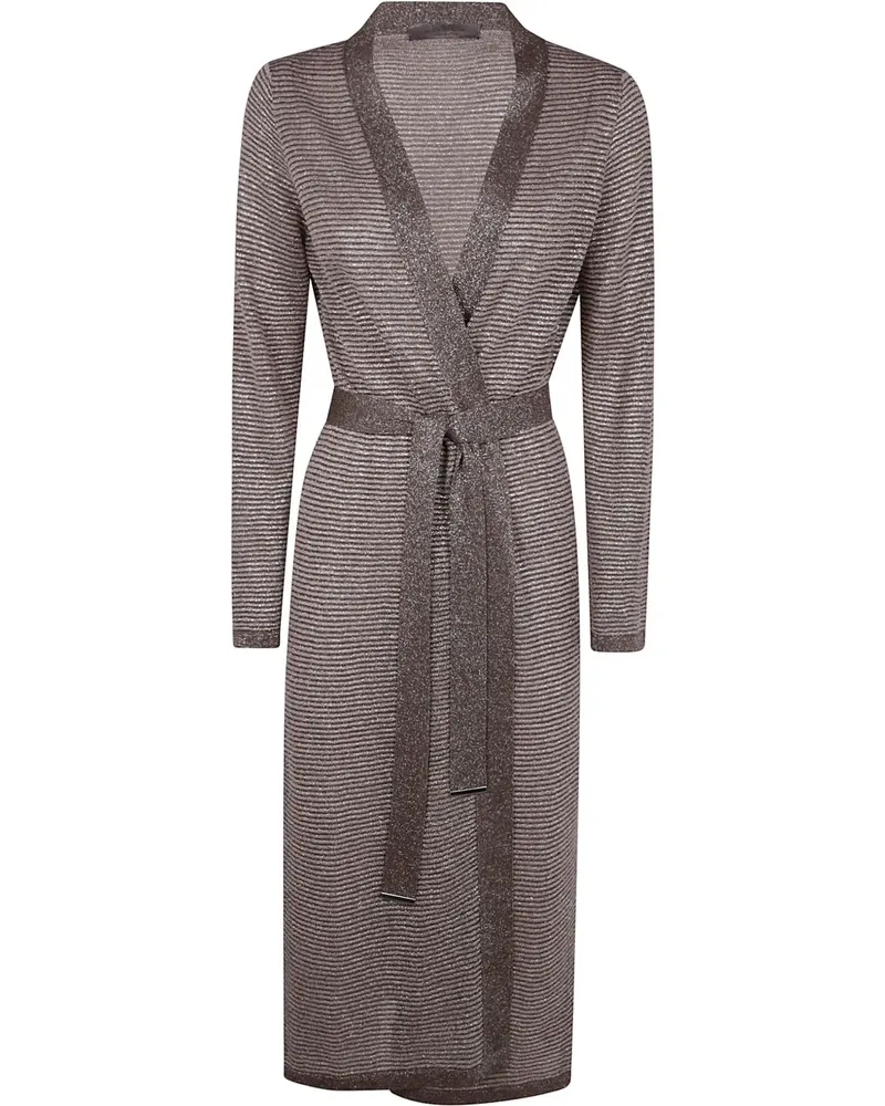 D.EXTERIOR Gestreifter Cardigan - Braun Braun