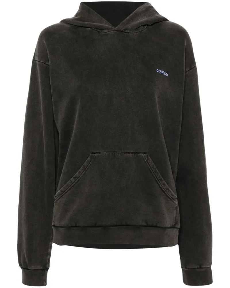 COPERNI Washed Horn Hoodie - Schwarz Schwarz