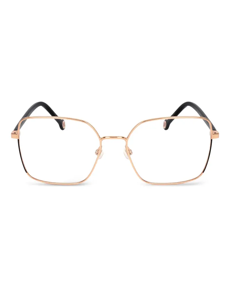 Carolina Herrera New York Brille mit geometrischem Gestell - Gold Gold