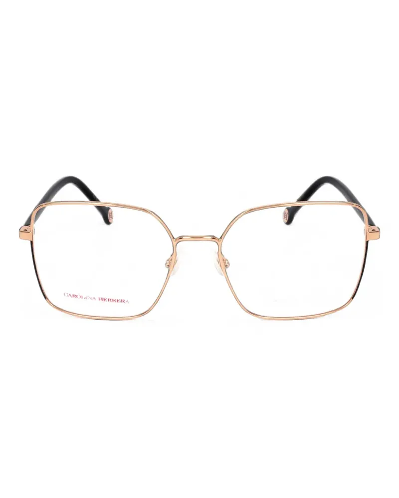 Carolina Herrera New York geometric-frame glasses - Gold Gold