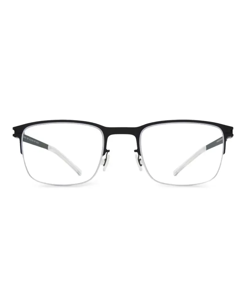 Mykita Fort Brille mit eckigem Gestell - Schwarz Schwarz