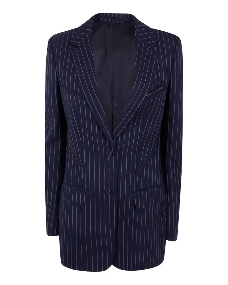 Tom Ford Westernjacke mit Kreidestreifen - Blau Blau